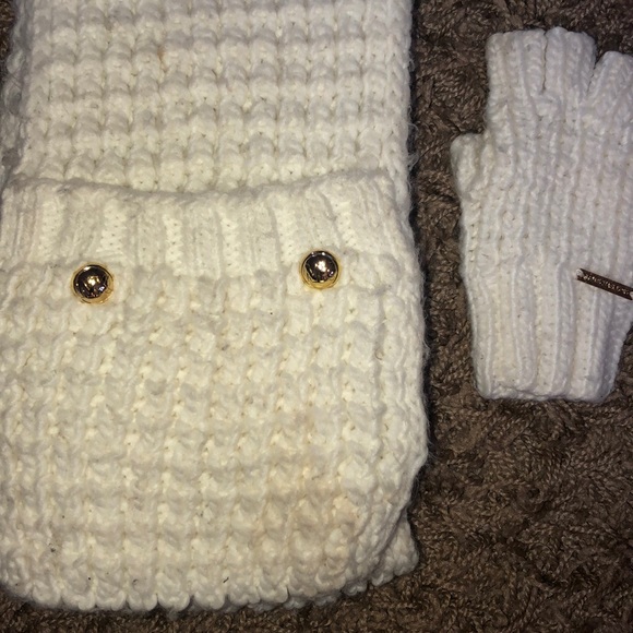 Michael Kors Knit Scarf and Gloves - Picture 2 of 4